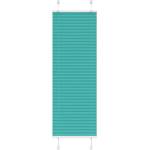 vidaXL Плисирана щора, петролно зелена, 40x100 см, ширина на плата 39, 4 см, полиестер (4015369)