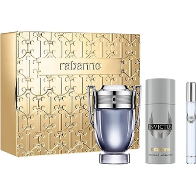Paco Rabanne Invictus подаръчен комплект с тоалетна вода 100мл и дезодорант 150мл за мъже 1 бр