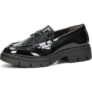 Tamaris dámské lakované mokasíny černé