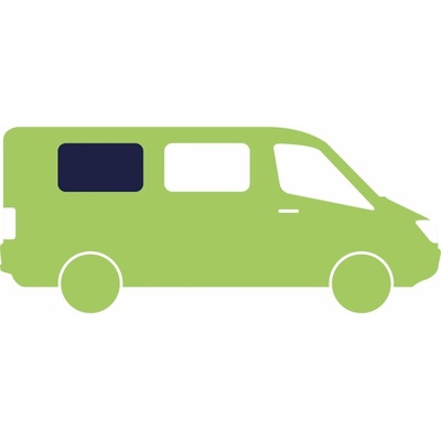 Zadné bočné okno Carbest pre VW T4, 1990-2004 orientácia na-strane-spolujazdca