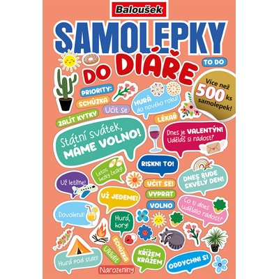 Samolepkový sešit samolepky do diáře