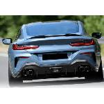 Carmart Спойлер за багажник за BMW G16 / F93 (2018+) gran coupe, V design - черен гланц