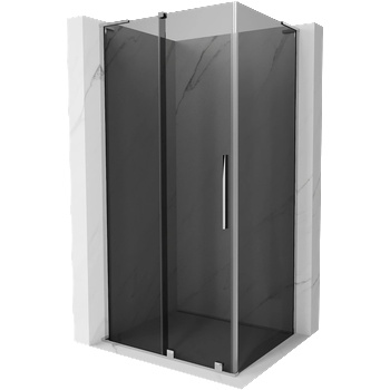 Mexen Velar L плъзгаща се душ кабина 90 x 100 cm, графит, хром - 871-090-100-43-01 (871-090-100-43-01)