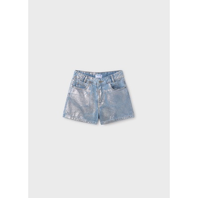 Mayoral kraťasy riflové stříbrná