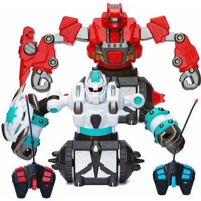 Crazon Детска играчка Интерактивен комплект от два въртящи се бойни робота Crazon, RC