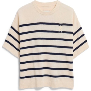 ARMEDANGELS Дамски пуловер ARMEDANGELS Women's Stripe Linen Blend Sweater Jumper - Undyed / Tinted Navy (117-3694-0313)