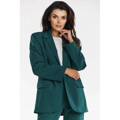 Awama Woman's Jacket A676 Bottle Green tyrkysová