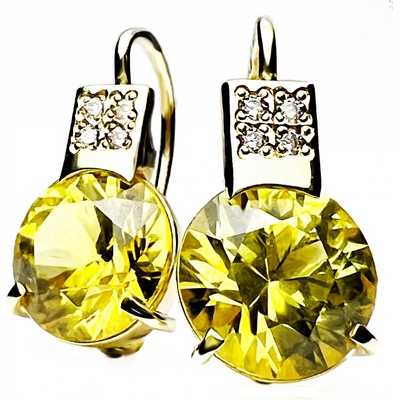 Stuchlík zlaté s citríny 022383