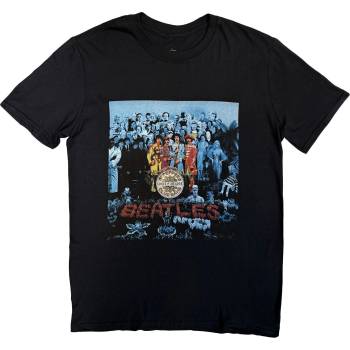 The Beatles Sgt Pepper Blue (Back Print) Black XL Риза (BEATTEE331MB04)