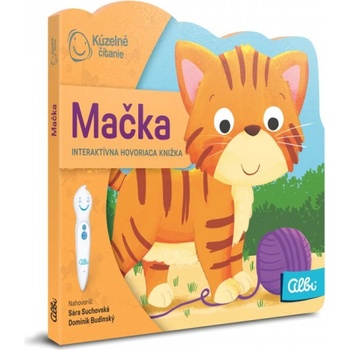 Albi Kúzelné čítania interaktívnej minikniha s výsekom Mačka