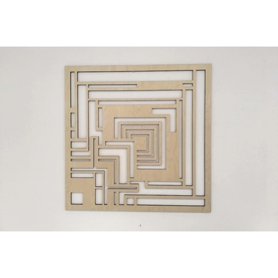 MAJADESIGN Dřevěný obraz - ČTVERCE Rozměr obrazu: 90 x 90 cm
