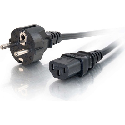 C2G Universal Power Cord - Elektrický kabel - CEE 7/7 (M) do IEC 60320 C13 - 3 m - lisovaný - černá - Evropa 88544