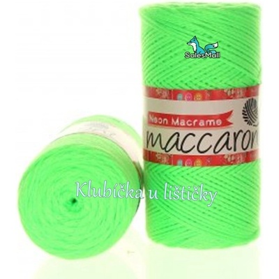 Maccaroni Neon Macrame zelená 005