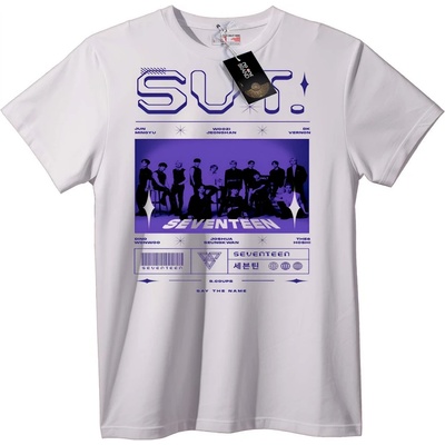 NOONEBRAND Тениска SEVENTEEN Удар! - 3XL, White