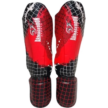 ARMAGEDDON Shin Guards - Red [2 бр. ] L/XL