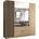 EMS Гардероб с огледало VISTA 200x215 см дъб artisan/графит (MT0120)