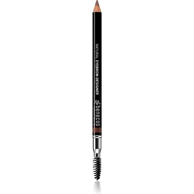 Benecos Natural Beauty двустранен молив за вежди с четка цвят Gentle Brown 1, 13 гр
