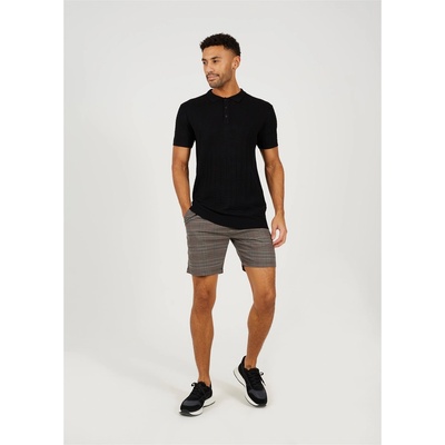 Brave Soul Къси панталони Brave Soul Checked Shorts - Blk/Gry/Rd