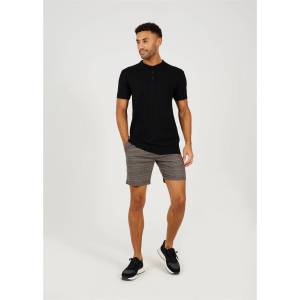 Brave Soul Къси панталони Brave Soul Mens Checked Shorts with Elasticated Waist - Blk/Gry/Rd