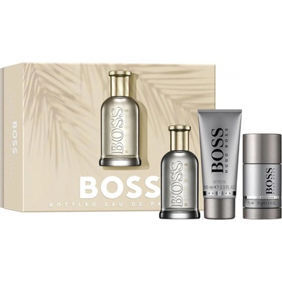 HUGO BOSS Boss Bottled dárková kazeta pro muže EDP 100 ml + sprchový gel 100 ml + deostick 75 ml