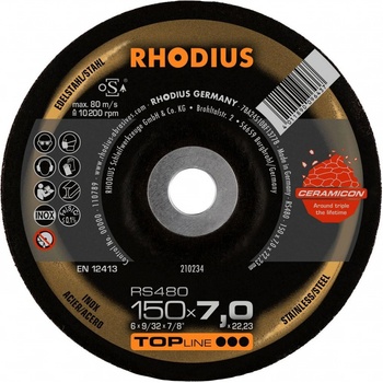 Rhodius Brusný kotouč RS480 150 x 7,0 x 22,23 mm 210234