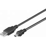PremiumCord Cable USB PremiumCord USB-A - miniUSB 5 m Black (ku2m5a)