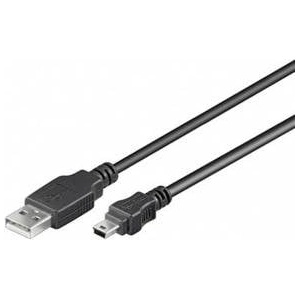 PremiumCord Cable USB PremiumCord USB-A - miniUSB 5 m Black (ku2m5a)