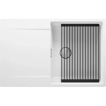 Твоят Стил Бяла кухненска мивка от гранит Сан Франциско Level 780 x 500 mm