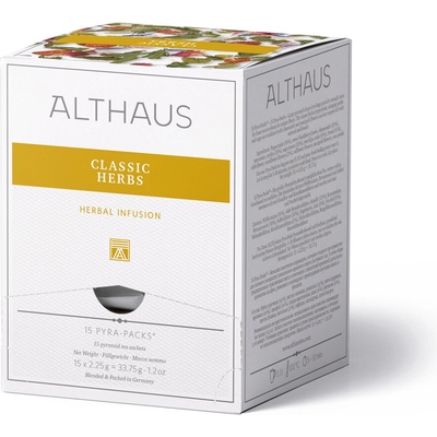 Althaus Билков чай Althaus Classic Herbs Pyra Pack 15x2.25g