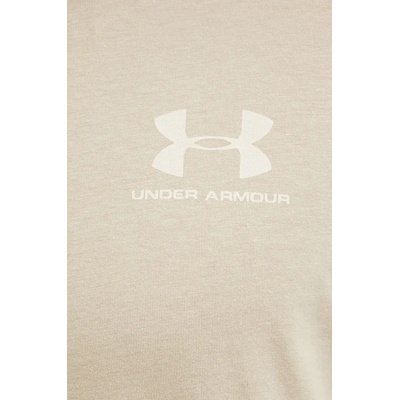 Тениска Under Armour SPORTSTYLE LEFT CHEST в бежово с изчистен дизайн 1326799 (1326799.)