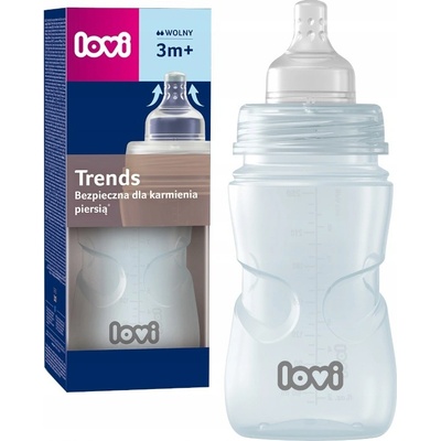 Lovi láhev Trends Green s dudlíkem 250 ml