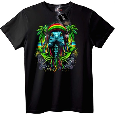 NOONEBRAND Тениска Раста DJ Гущер - 2XL, White