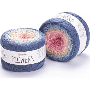 YARNART Flowers 262 Плетива прежда (Flowers 262)