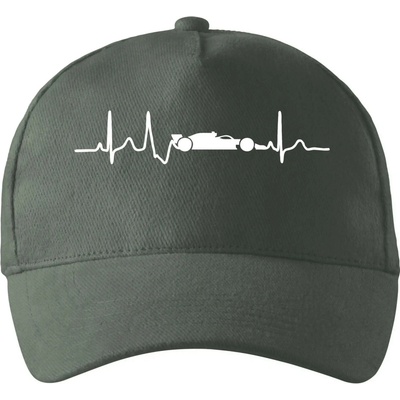 EKG formula so zahnutým šiltom a mosaznou sponou Tm. bridlica šedozelená