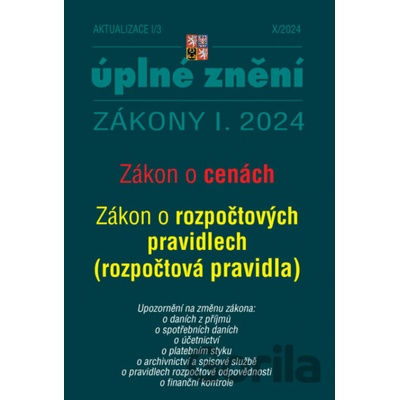 Aktualizace I/3 2024 O cenách, rozpočtová pravidla