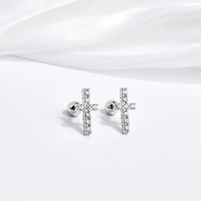 Jan Kos jewellery stříbrné náušnice MHT-2992/SW00