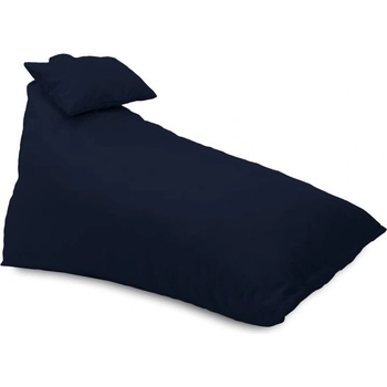 Pufrelax Пуф шезлонг и декортаивна възглавница Kudos, за открито, Тъмно син