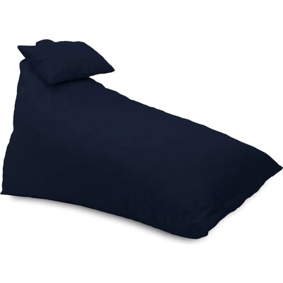 Pufrelax Пуф шезлонг и декортаивна възглавница Kudos, за открито, Тъмно син