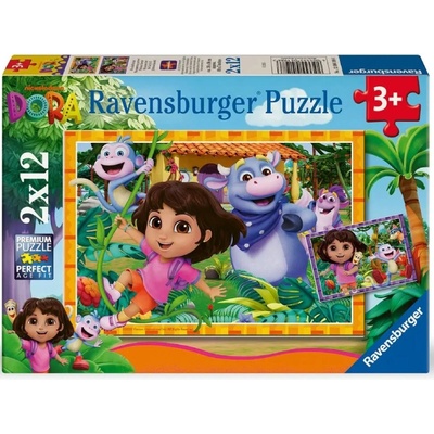 Puzzle Dora The Explorer 2x12pcs (12004198)