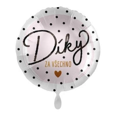 Premioloon Kruh Díky za všechno CZ 43cm fóliový balónek