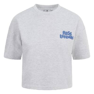 Дамска тениска Rose London All Love Crop T-shirt Womens - Grey Marl