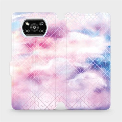 Pouzdro Mobiwear Flipové Xiaomi Poco X3 Pro - MR02S Vodovkové obrazce