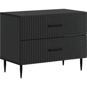 vidaXL Нощен шкаф Черно 62 x 34, 5 x 47, 5 см Инженерна дървесина (894776)