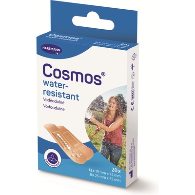 Cosmos Water Resistant voděodolná náplast 2 velikosti 20 ks