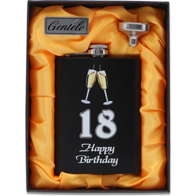 Ploskačka nerezová 18 Happy Birthday 240 ml