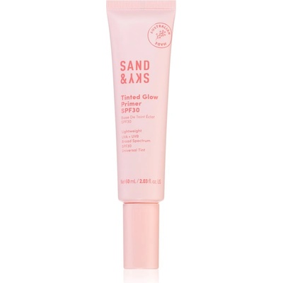 Sand & Sky Tinted Glow Primer SPF 30 защитна тонирана течност за лице SPF 30 60ml