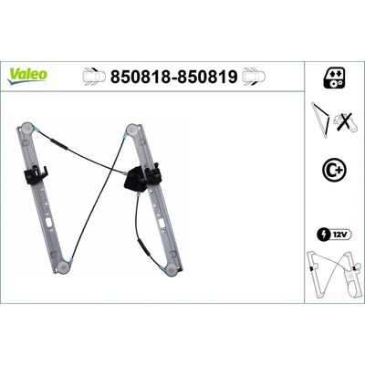 Mechanizmus zdvíhania okna VALEO 850818