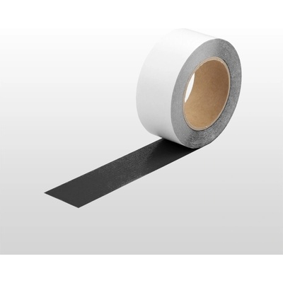 Extra tenká podlahová páska WT-5420 s protiskluzovým povrchem, permanentní – fólie, černá, 100 mm × 10 m