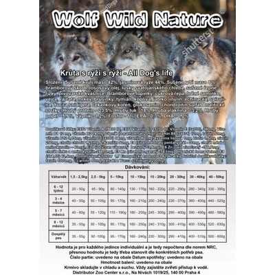 Wolf Wild NAture Adult Dinner 15 kg