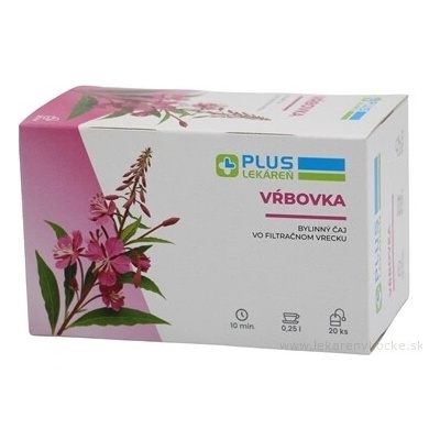 PLUS LEKÁREŇ Vrbovka bylinný čaj 20 x 1,5 g